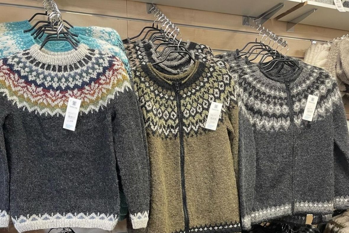 Handknitting Association of Iceland, offers the largest selection of authentic lopapeysa sweaters, recommended by Handpicked Iceland.